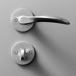 Arne Jacobsen door handle - AJ handle - Brushed steel - Small model 