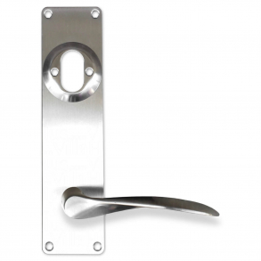 Arne Jacobsen drhndtag p Langskilt - Brstet stl - Stor model 