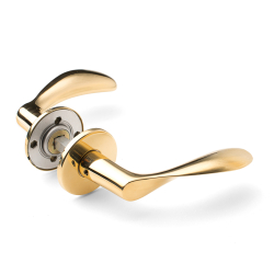 Arne Jacobsen door handle - AJ111 - Brass - Snap on cover - cc30/38mm