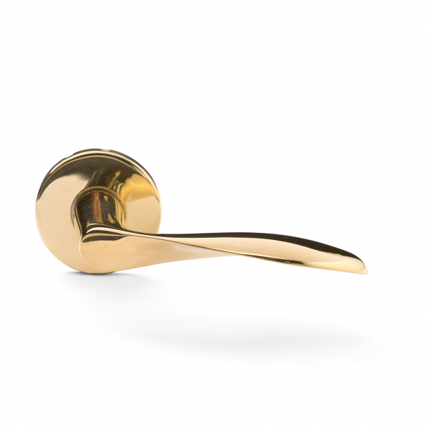 Arne Jacobsen door handle - AJ111 - Brass - Snap on cover - cc30/38mm