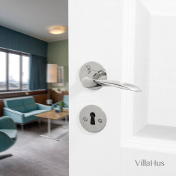 Arne Jacobsen door handle - AJ lever handle - High gloss - Small model - cc38mm