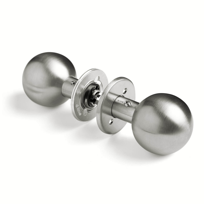 Ball Knob Handle Pair - Brushed Stainless Steel - Model BASE - Door ...