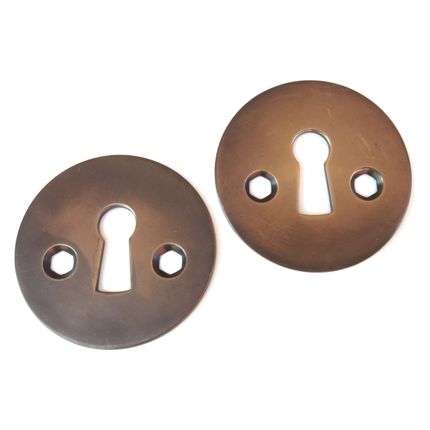 Arne Jacobsen old fasion escutcheon - Browned Brass