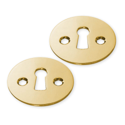 Drrhandtag i tr - Mssing och rkt ek - Rosett med fast hals - Nyckelskylt