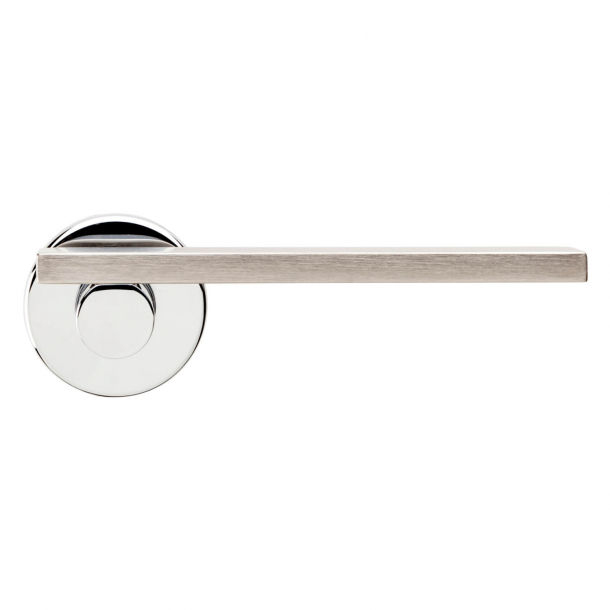 DND Door Handle - Polished and satin chrome - DND technical division - Model MINIMA