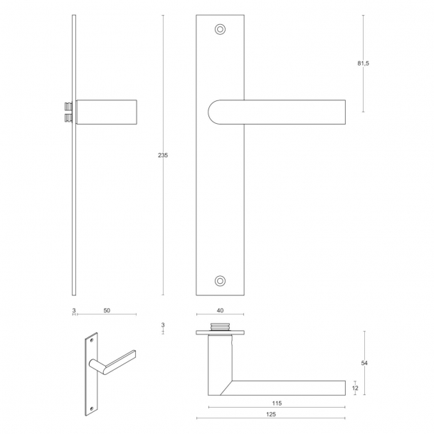 Drgreb - FORMANI - Satin rustfrit stl - Model PBA100P236SFC - ARC by Piet Boon