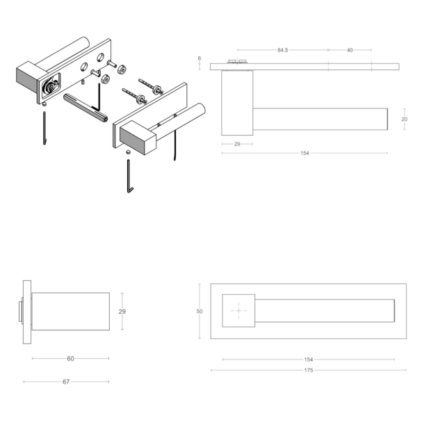 Drgreb - FORMANI - Brstet stl - Model EK100G - Design by Eric Kuster