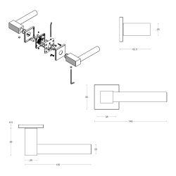 Drgreb - FORMANI - PVD mat sort - Model EK101G - Design by Eric Kuster