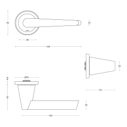 Drgreb - FORMANI - Brstet stl - Model OH101-G - Design by Osiris Hertman