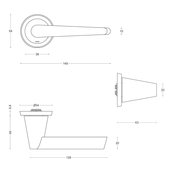 Drgreb - FORMANI - Brstet stl - Model OH101-G - Design by Osiris Hertman