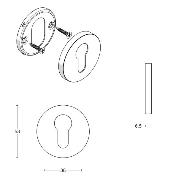 PZ cylinderring - FORMANI - PVD mat guld - Model DRY53 - Design by David Rockwell