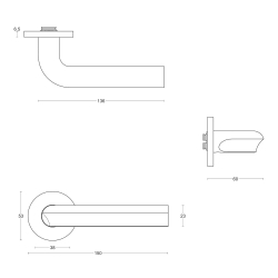 Drgreb - FORMANI - PVD mat sort - Model DR100-G - Design by David Rockwell