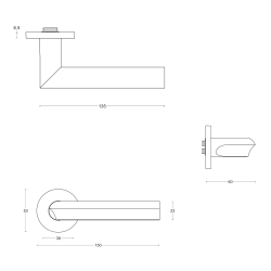 Drgreb - FORMANI - PVD mat sort - Model DR102-G - Design by David Rockwell