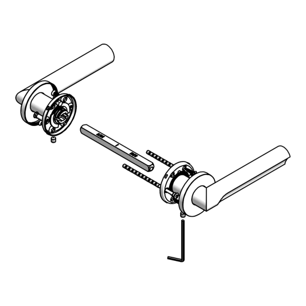 Drgreb - FORMANI - PVD mat guld - Model DR103-G - Design by David Rockwell