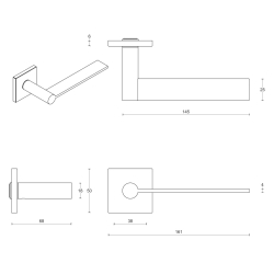 Drgreb - FORMANI - Mat sort - Model EGQ50 - EDGY by Mathieu Bruls