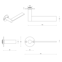 Drgreb - FORMANI - Satin rustfrit stl - Model EGR50 - EDGY by Mathieu Bruls