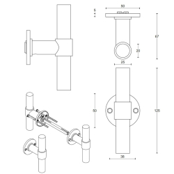 Drgreb - FORMANI - Hvidt rustfrit stl - Model PBT20XL/50 - ONE by Piet Boon