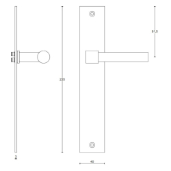 Drgreb - FORMANI - Mat sort rustfrit stl - Model PBL15P236SFC - ONE by Piet Boon