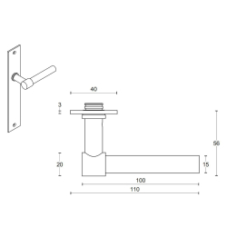 Drgreb - FORMANI - Mat sort rustfrit stl - Model PBL15P236SFC - ONE by Piet Boon