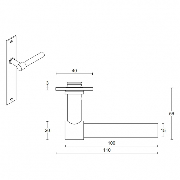 Drgreb - FORMANI - Mat sort rustfrit stl - Model PBL15P236SFC - ONE by Piet Boon