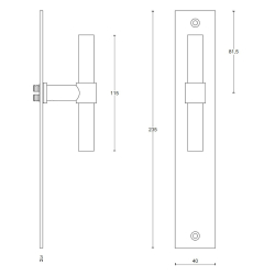 Drgreb - FORMANI - Satin rustfrit stl - Model PBT15XLP236SFC - ONE by Piet Boon