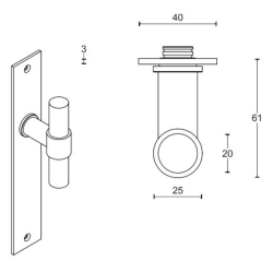 Drgreb - FORMANI - Hvidt rustfrit stl - Model PBT20P236SFC - ONE by Piet Boon