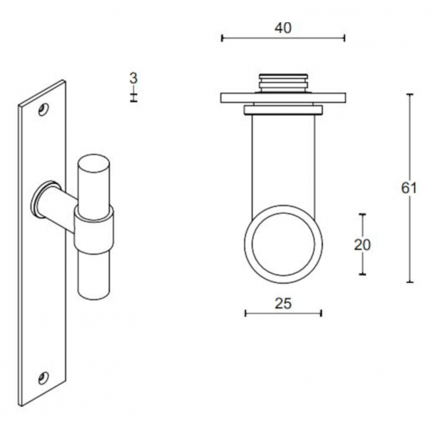 Drgreb - FORMANI - Hvidt rustfrit stl - Model PBT20P236SFC - ONE by Piet Boon