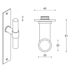 Drgreb - FORMANI - Satin rustfrit stl - Model PBT20XLP236SFC - ONE by Piet Boon
