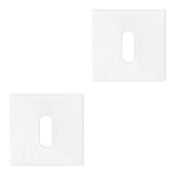 Ngleskilte - FORMANI - Mat hvidt rustfrit stl - Model LSQBN50 - Design by Bob Manders