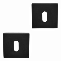 Ngleskilte - FORMANI - PVD Mat sort - Model LSQBN50 - Design by Bob Manders