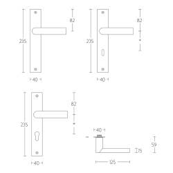Drgreb - FORMANI - ARC by Piet Boon - Brstet rustfri stl - PBA101P236