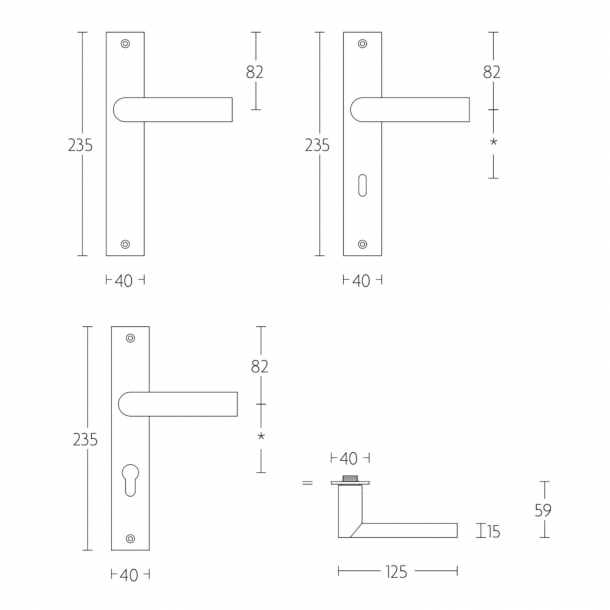 Drgreb - FORMANI - ARC by Piet Boon - Brstet rustfri stl - PBA101P236