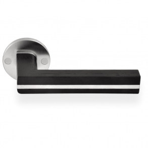 Drgreb PBL22/50 - Sort egetr og brstet rustfri stl - Model TWO - Design by Piet Boon