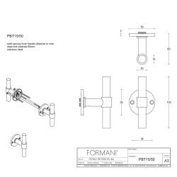 Drgreb - FORMANI - Satin rustfrit stl - Model PBT15/50 - ONE by Piet Boon