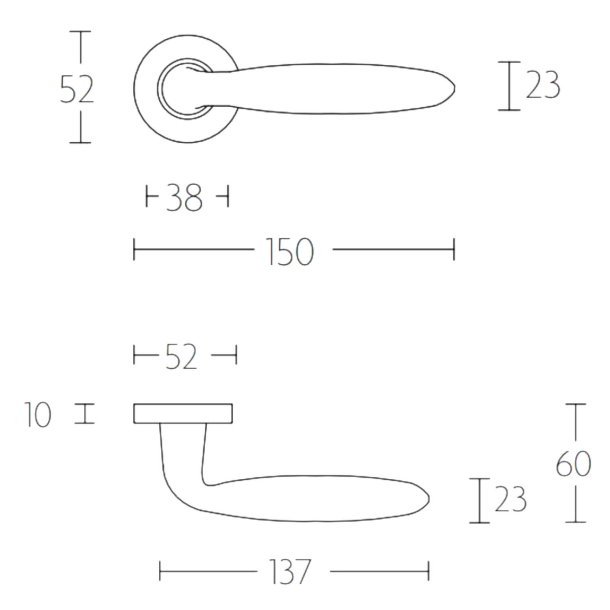 Drgreb - FORMANI - Satin rustfrit stl - Model LB18 - Basics