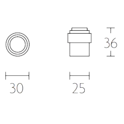 Drstopper - FORMANI - Mat sort - Model LB30