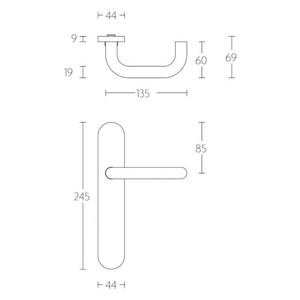 Drgreb - FORMANI - Satin rustfrit stl - Model LBI-19 P13SFC - Basics