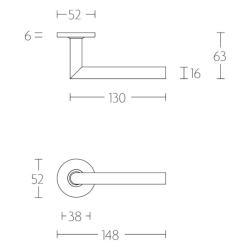 Drgreb - FORMANI - Satin rustfrit stl - Model LBII-16 - Basics