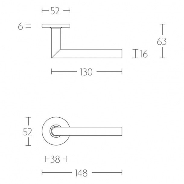 Drgreb - FORMANI - Satin rustfrit stl - Model LBII-16 - Basics