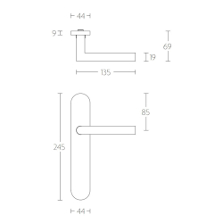 Drgreb - FORMANI - Poleret rustfrit stl - Model LBII-19 P13SFC - Basics
