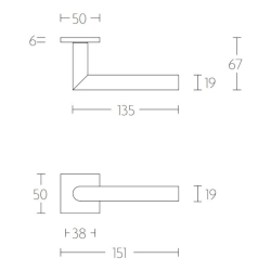 Drgreb - FORMANI - Satin rustfrit stl - Model LBII-19 Q50 - Basics