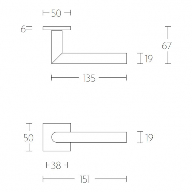 Drgreb - FORMANI - Satin rustfrit stl - Model LBII-19 Q50 - Basics