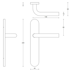 Drgreb - FORMANI - Satin rustfrit stl - Model LBIII-19 P13SFC - Basics
