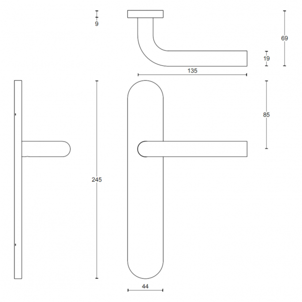 Drgreb - FORMANI - Satin rustfrit stl - Model LBIII-19 P13SFC - Basics