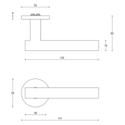 Drgreb - FORMANI - PVD mat guld - Model LBVII-19 - Basics