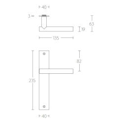 Drgreb - FORMANI - Satin rustfrit stl - Model LBVII-19 P236SFC - Basics