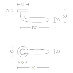 Drgreb - FORMANI - PVD Mat guld - Model LBXVIII - Basics