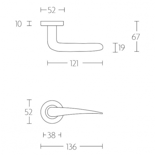 Drgreb - FORMANI - PVD Mat guld - Model LBXX - Basics