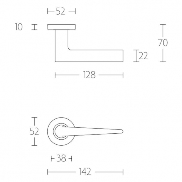 Drgreb  FORMANI  Satin rustfrit stl  Model LBXXI  Basics