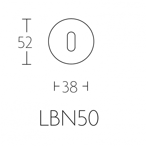 Ngleskilt - Mat sort - Model BASICS - Design by FORMANI - LBN50